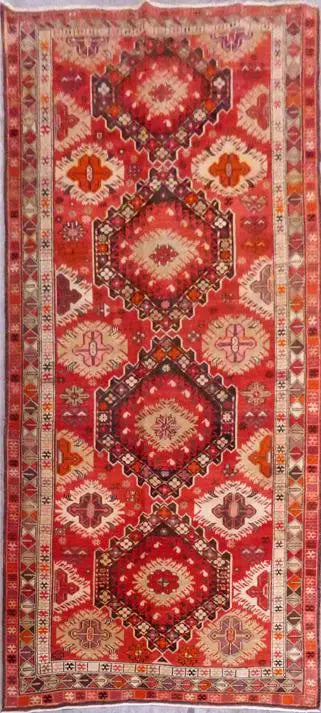 One Of The Kind Afghani Khotan Rug 9'1" x 4'1"